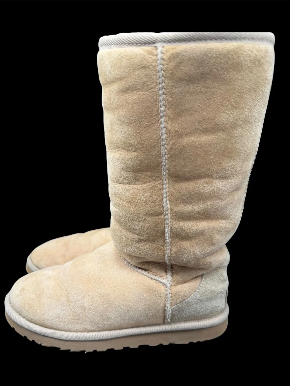 UGG Australia Classic Tall Chestnut Sheepskin Suede Boots Women’s Size 5